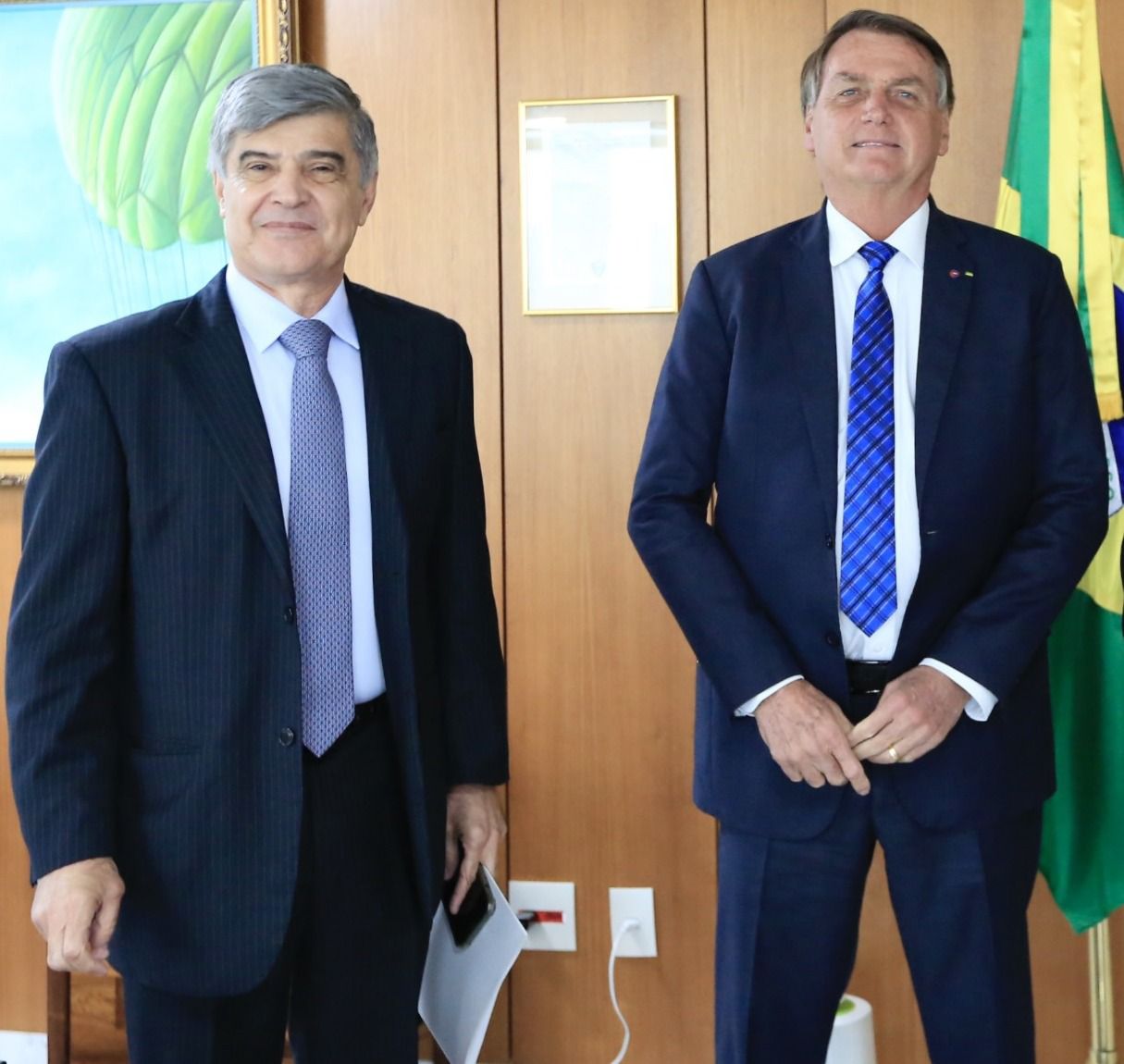 Welligton Roberto e Jair Bolsonaro